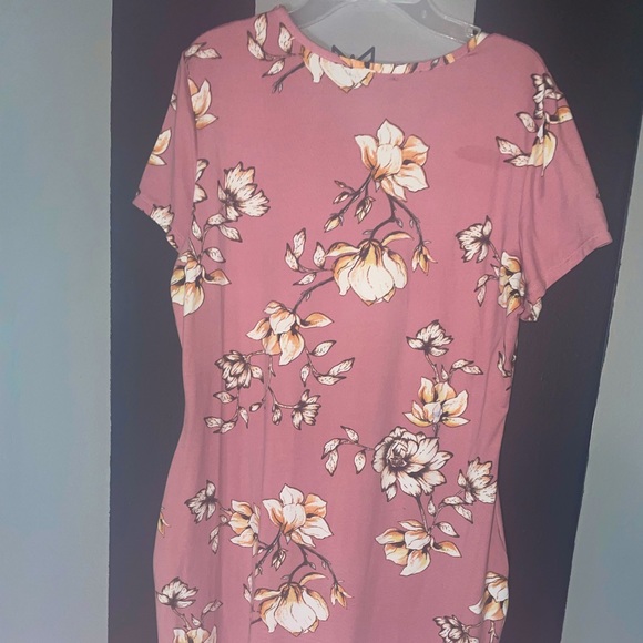 Cute Pink Floral Dress Popular Basics size 1x - Picture 4 of 5